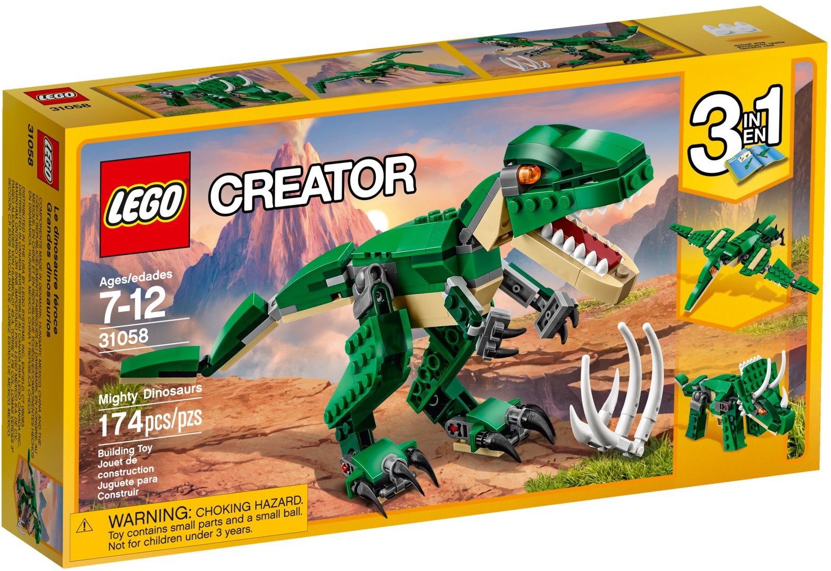 

Lego Creator Potężne Dinozaury 31058