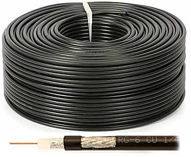 

Przewód Kabel Antenowy Dvb-t RG-6 Cu Żelowany