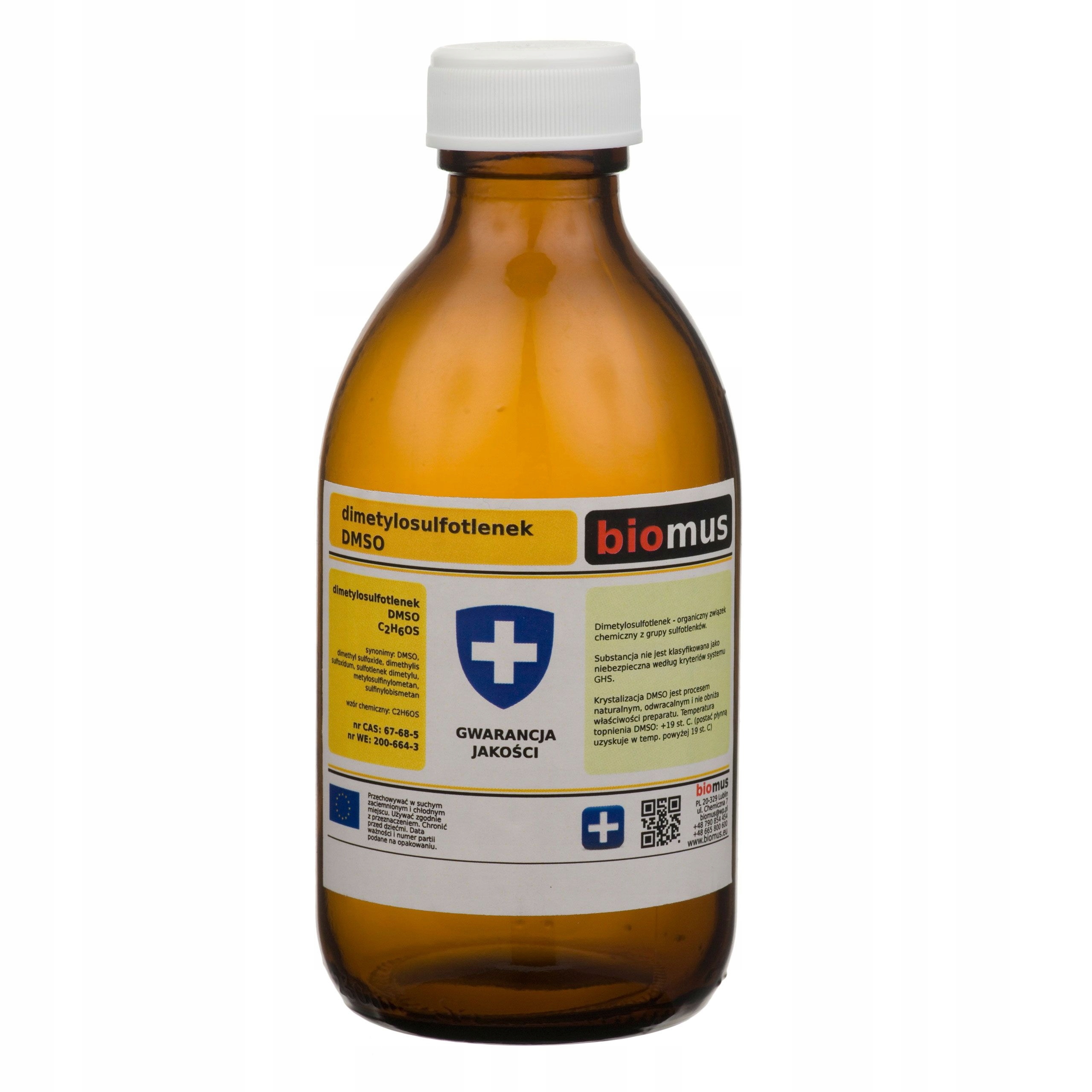

Biomus Dmso Dimetylosulfotlenek gat. czysty 250g