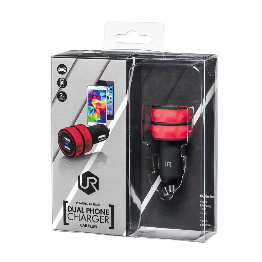 

Trust Urban Ładowarka Sam 2 x Usb 1A Czerwona