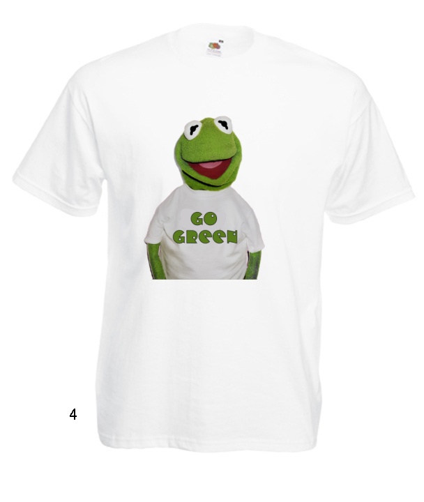 

Koszulki Kolorowe Kermit Żaba Pigi Muppet Wzory