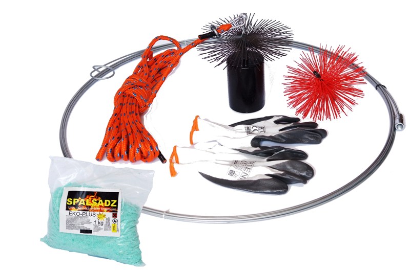 

Mega Zestaw Kominiarski Pręt Kula Linka Szczotka!!