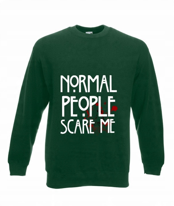 

Bluza Oversize American Horror Normal People wzory