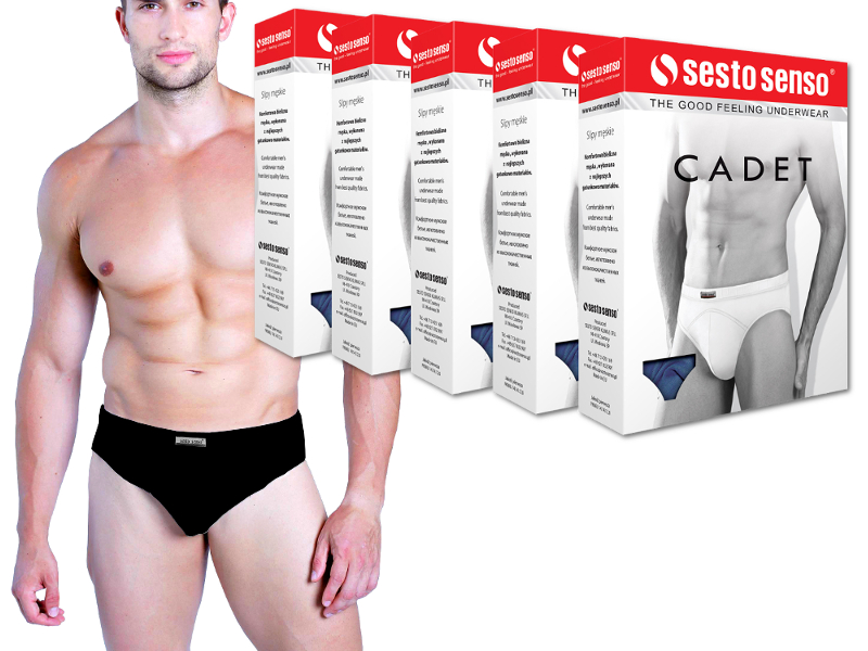 

Sesto Senso cadet 5 szt. Slipy Męskie kolory - XXL