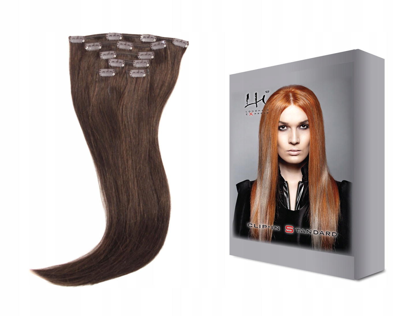 4 – 50-55 cm 6dílná sada přírodních vlasů