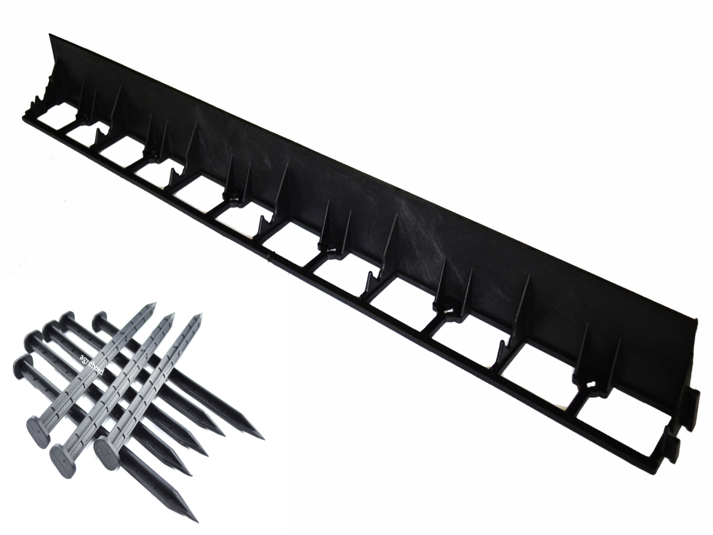 

Zestaw Obrzeże Trawnikowe Border 78mm 1m + 3 Kotwy