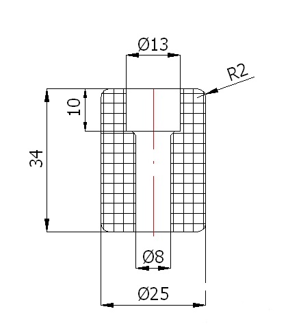 fi 25 ROLKA BRAMOWA Z UCHWYTEM ROLKA BRAMY EAN (GTIN) 5903636550503