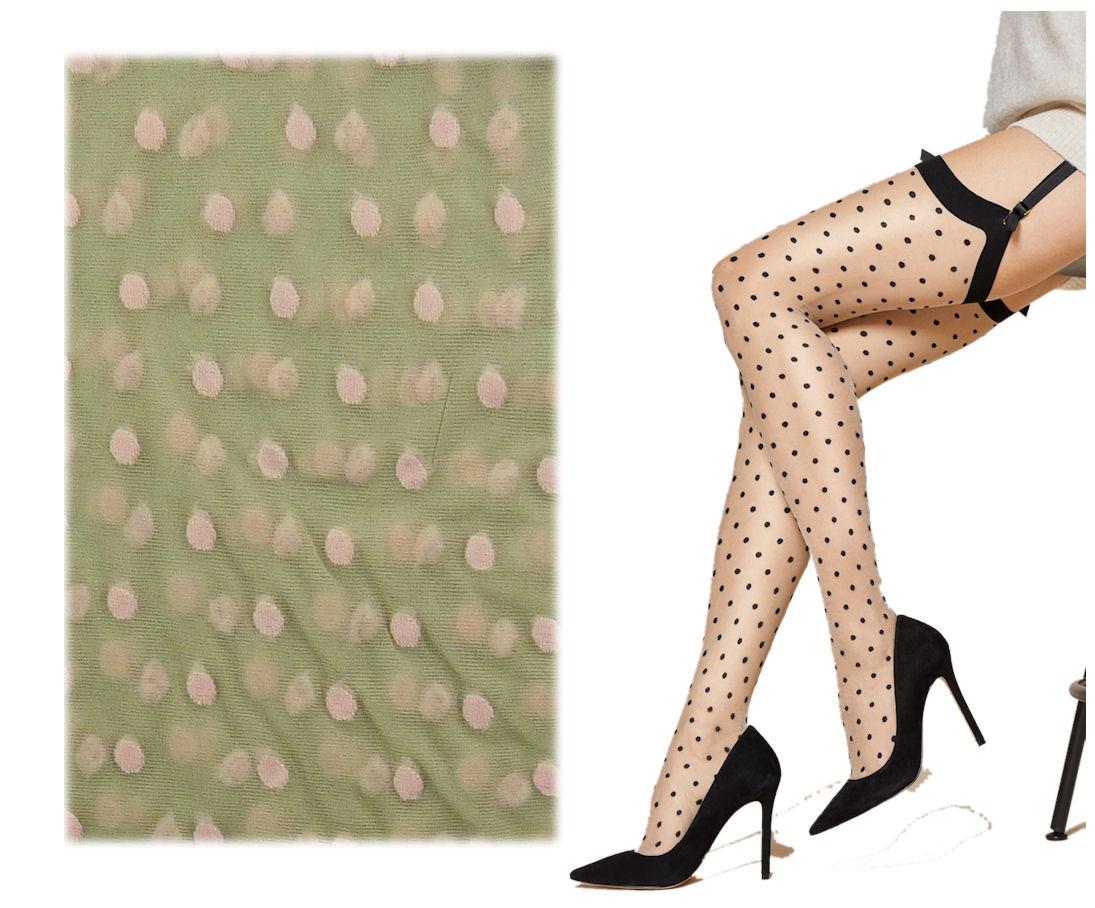 

Fiore Illusion R3 Pończochy do pasa linen kropeczk