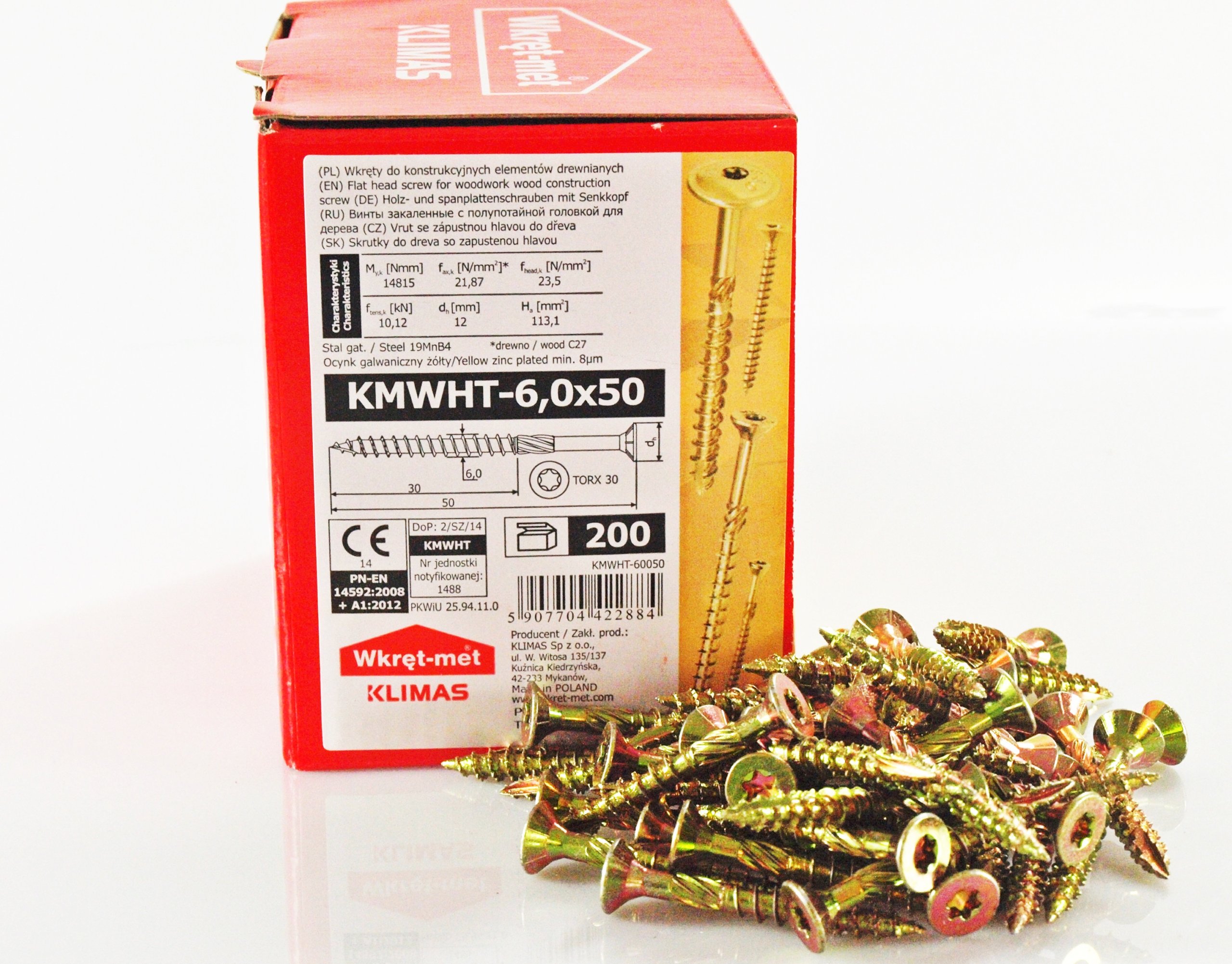 

Wkręty Ciesielskie Do Drewna 6,0x50 Torx 200 szt
