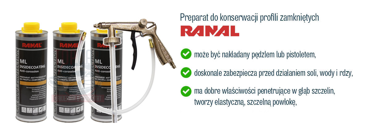 ОБСЛУЖИВАНИЕ ЗАПЕЧАТАННЫХ ПРОФИЛЕЙ RANAL 3L + ПИСТОЛЕТ