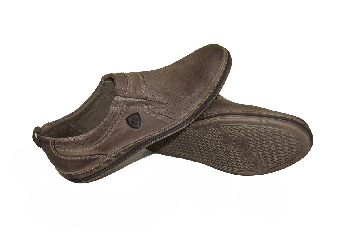 

Hit Buty męskie skóra ażur brąz od dobrebutypl