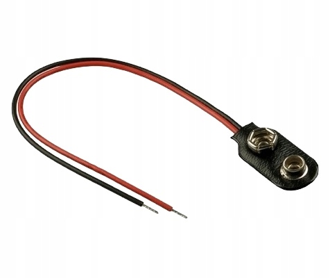 

Gniazdo Zatrzask Baterii 9V Z Przewodem 6F22 6LR61