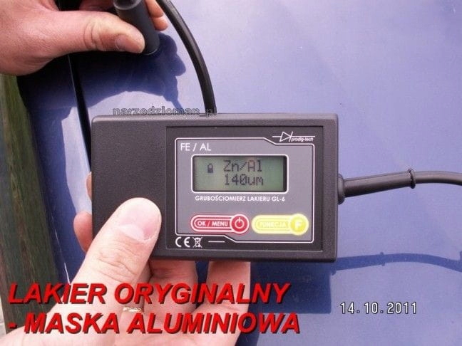 MIERNIK TESTER GRUBOŚCI lakieru GL-6s FE+AL SONDA Kod producenta GL-6S