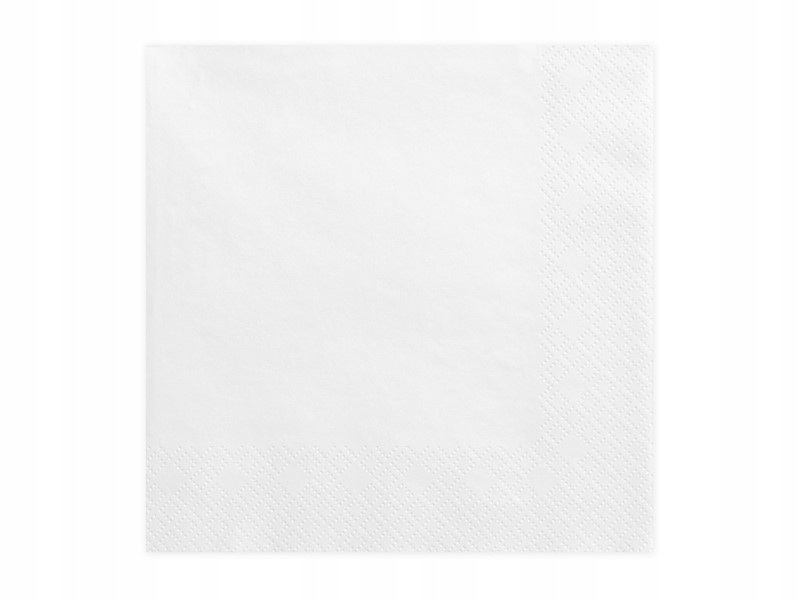 

Serwetki papierowe Białe 33x33cm 20szt