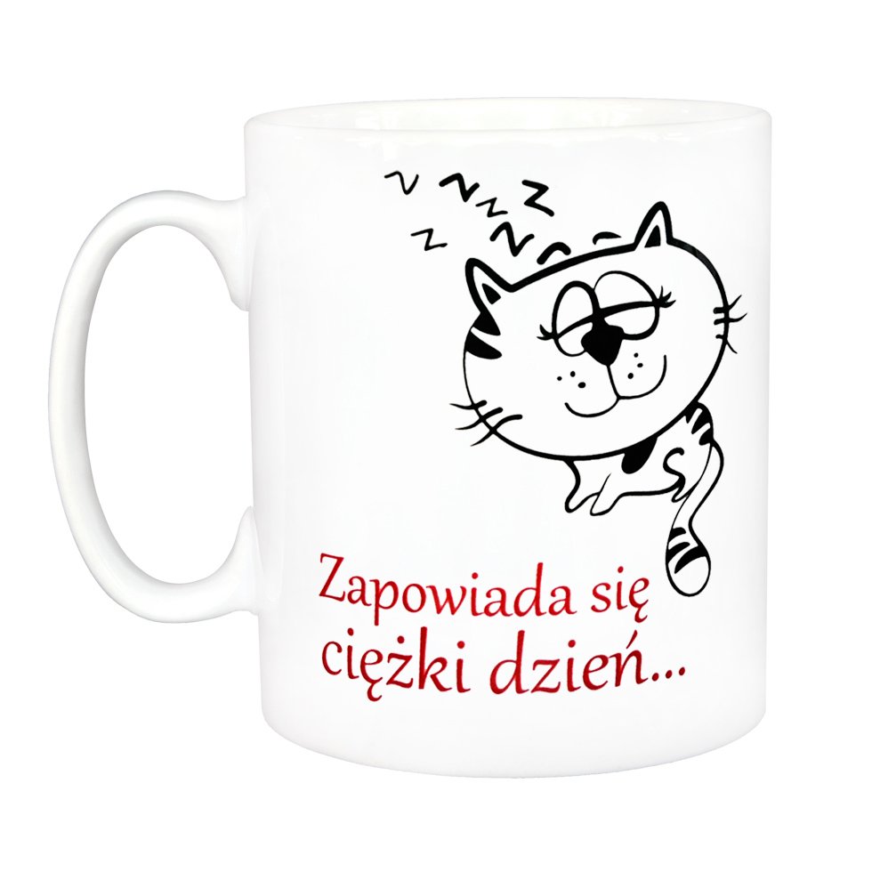 

Kubek na prezent dla dziewczyny, mamy, Z Kotem