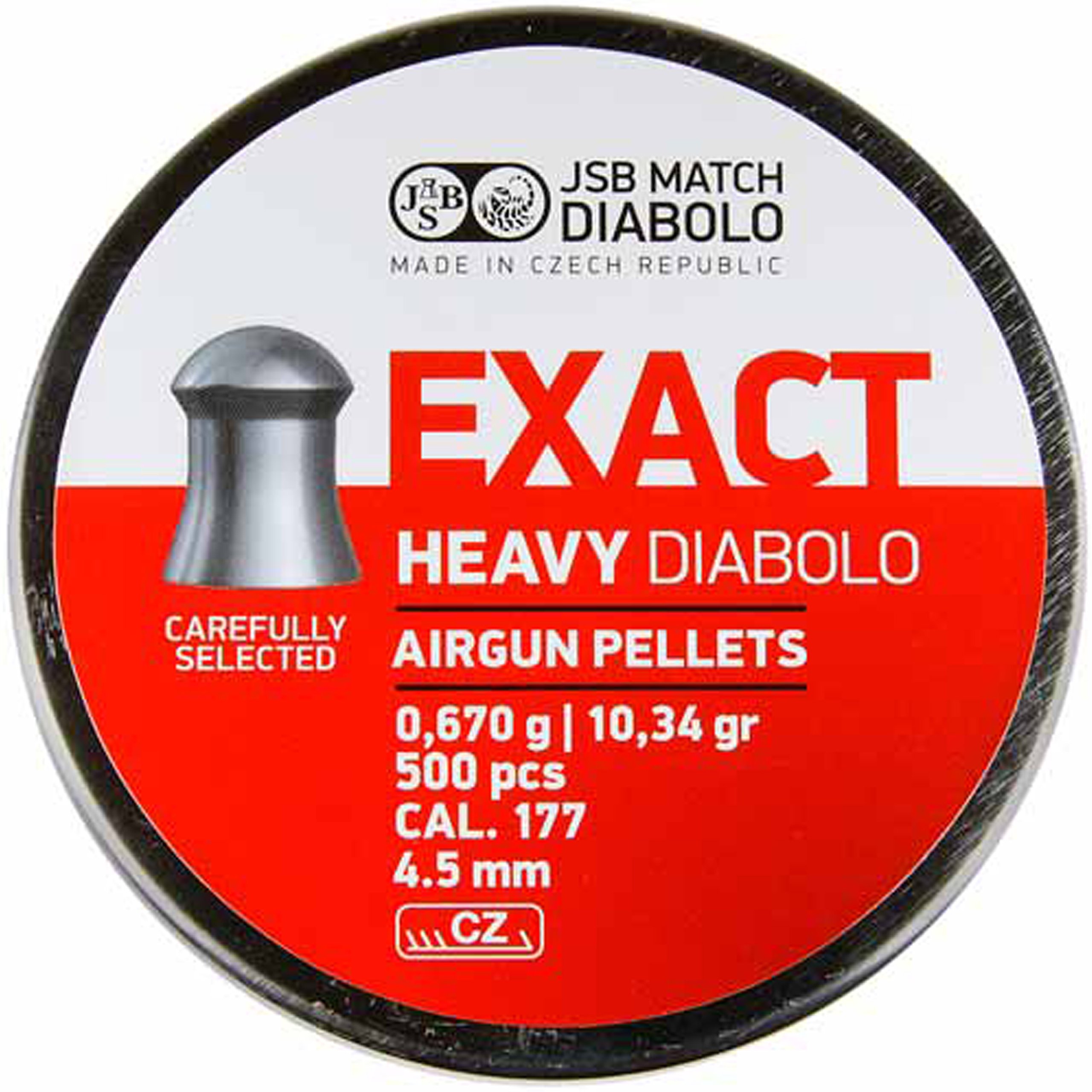 

Śrut Diabolo Jsb Exact Heavy 4,52 mm 4.52 Ciężki