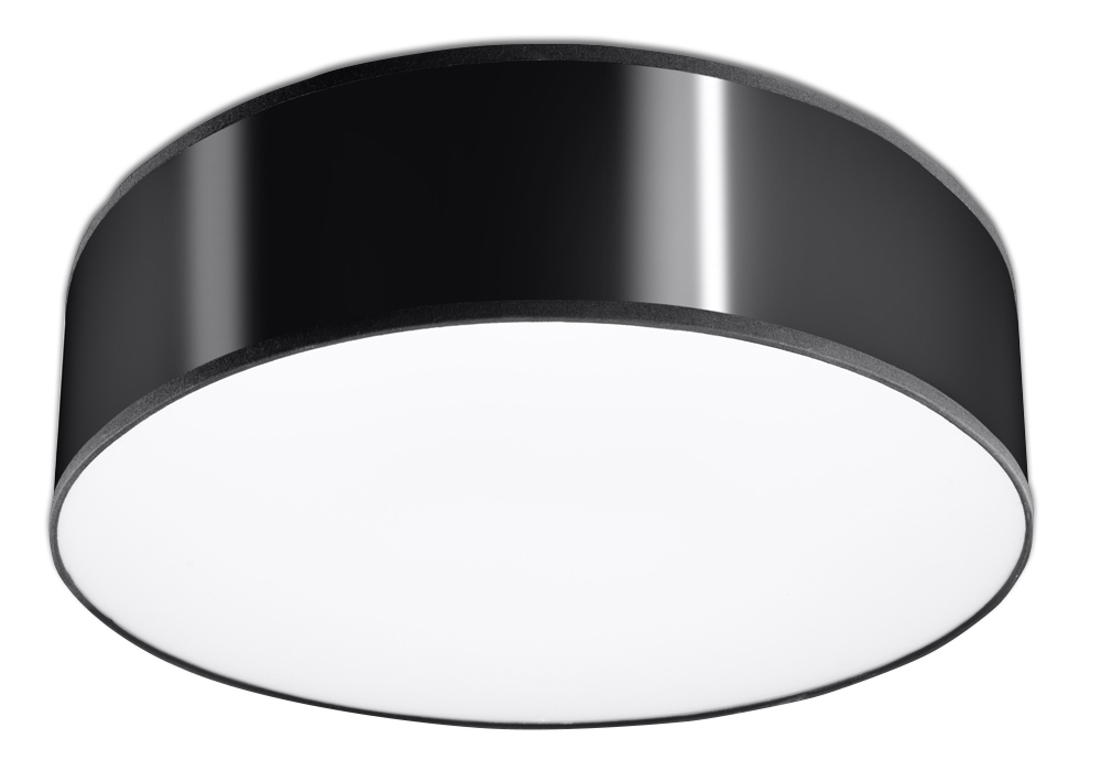 

Nowoczesna Lampa Sufitowa Plafon Abażur Ring Czarn