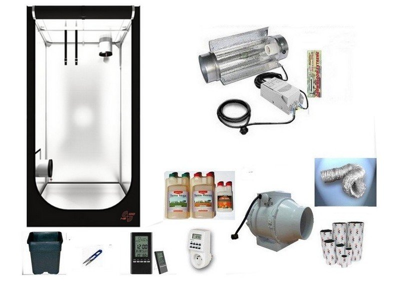 

Growbox 120X120X200 Zestaw Cooltube 600W Hps