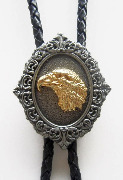 Orel bolo kravata country western Hlava Orla Zlatá