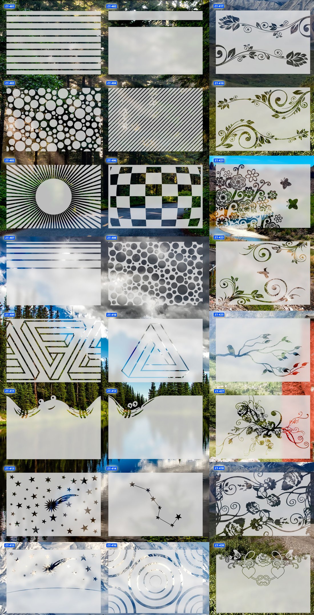 NAKLEJKA folia MATUJĄCA Piaskowane szkło ZAZDROSKA Transparentność półmatowa