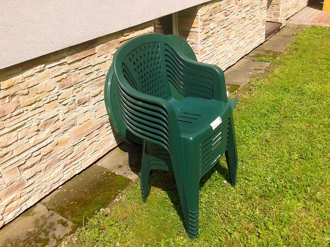 ZESTAW MEBLI OGRODOWYCH 8+1 STÓŁ KRZESŁA + PARASOL Linia 1