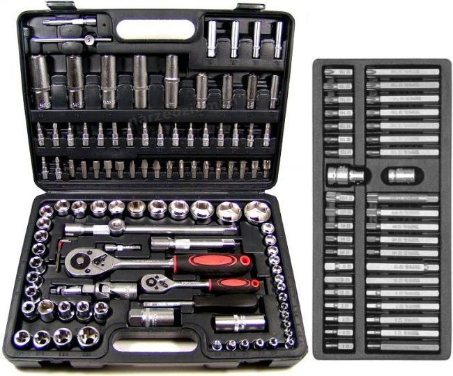 НАБІР ТОРЦЕВИХ КЛЮЧІВ 108ШТ + БІТИ 40ШТ YATO