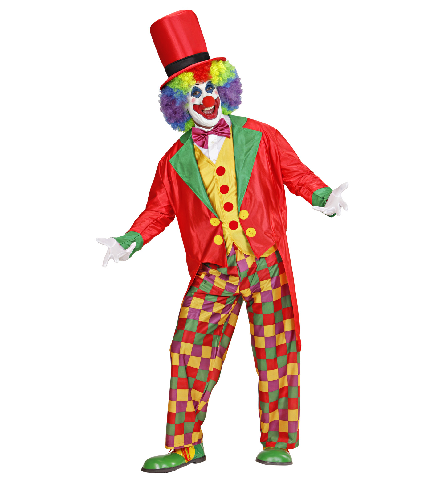 STRÓJ KLAUNA CLOWN KLAUN PROFESJONALNY L + GRATIS 4996068582 ...