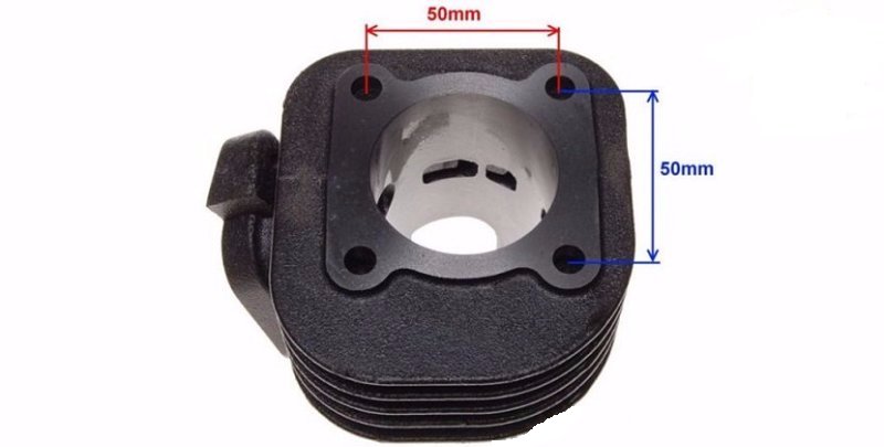 CYLINDER GŁOWICA SKUTER 2T 70 ZIPP QUANTUM - 10 mm Producent Moretti