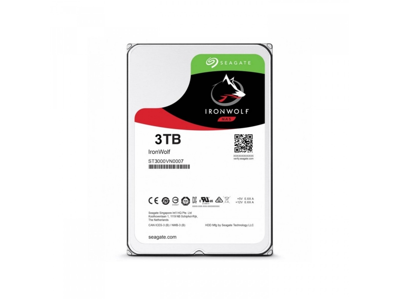 

Dysk Seagate IronWolf 3TB 3000GB 64MB ST3000VN007