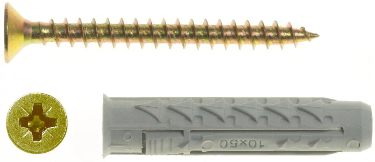 

BX6+US3,5X35/200 Kołek rozporowy BX+wkręt stożkowy