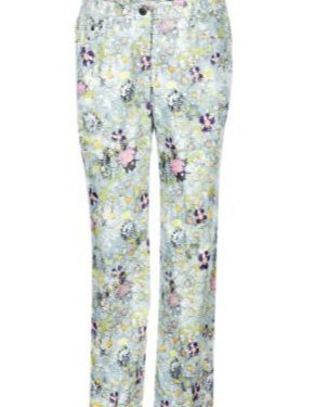 

Spodnie Damskie stretch wzór kwiaty 38 Bella SK125