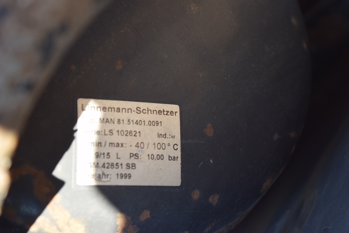 Butla butle zbiornik powietrza MAN LE ME F 2000 Part manufacturer Other