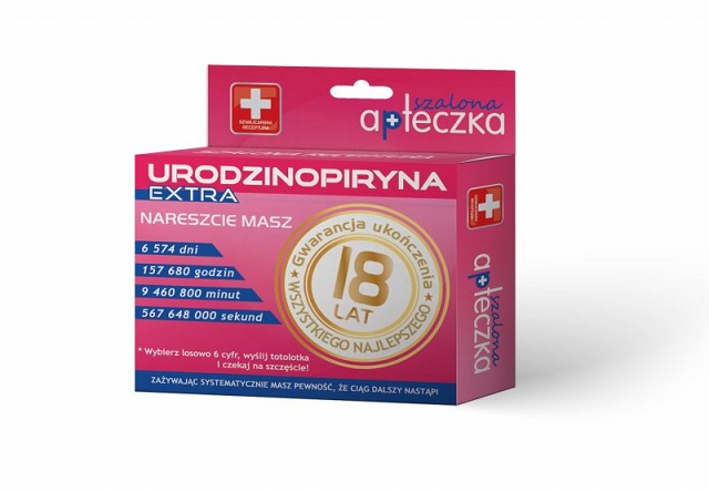 

zabawne tabletki 18 urodziny dla kobiety