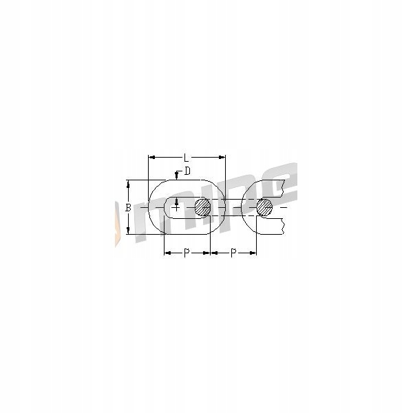 ŁAŃCUCH TECHNICZNY GOSPODARCZY OCYNK OC 3MM D1 1mb Kod producenta LGO3MMD1-1