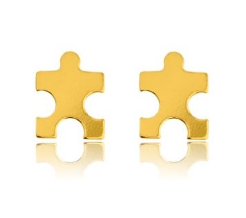 

Kolczyki Sztyfty puzle puzzle celebrytki srebro925