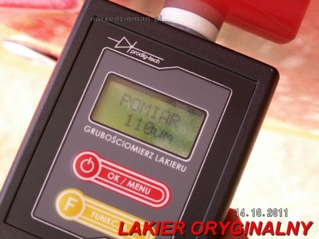 MIERNIK TESTER CZUJNIK GRUBOŚCI LAKIERU GL1 FE +BA Kod producenta GL-1