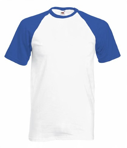 

Koszulka T-shirt Baseball White/Royal Blue L