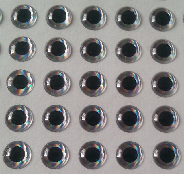 

Oczy 3D wobler cykada 2,5 mm Usa 10-sztuk Srebrne
