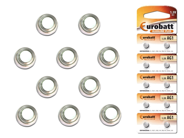 10x АККУМУЛЯТОРНАЯ БАТАРЕЯ LITOWA ALKAICZNA AG1 LR621 SR60 D364