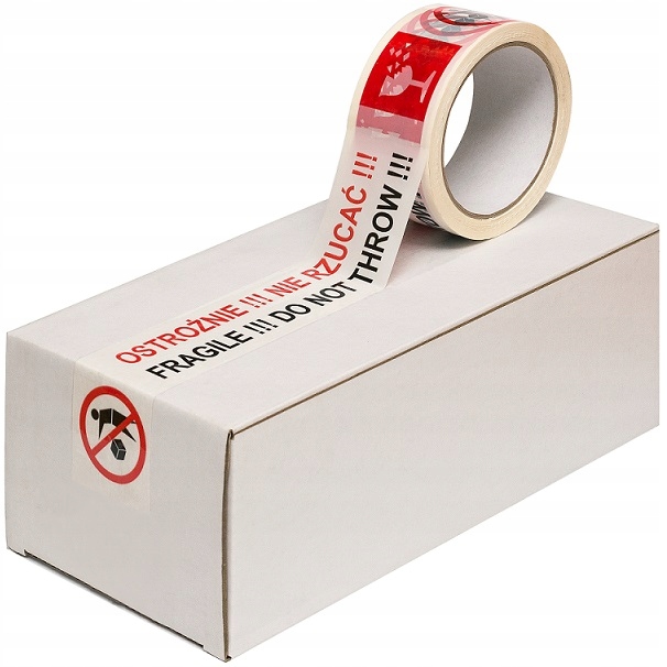 

6szt 48mm Taśma Do Pakowania Ochronna Ostrzegawcza