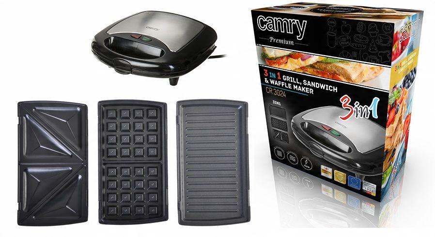 GOFROWNICA OPIEKACZ TOSTER 3W1 СЭНДВИЧ CAMRY 3024 Марка Camry
