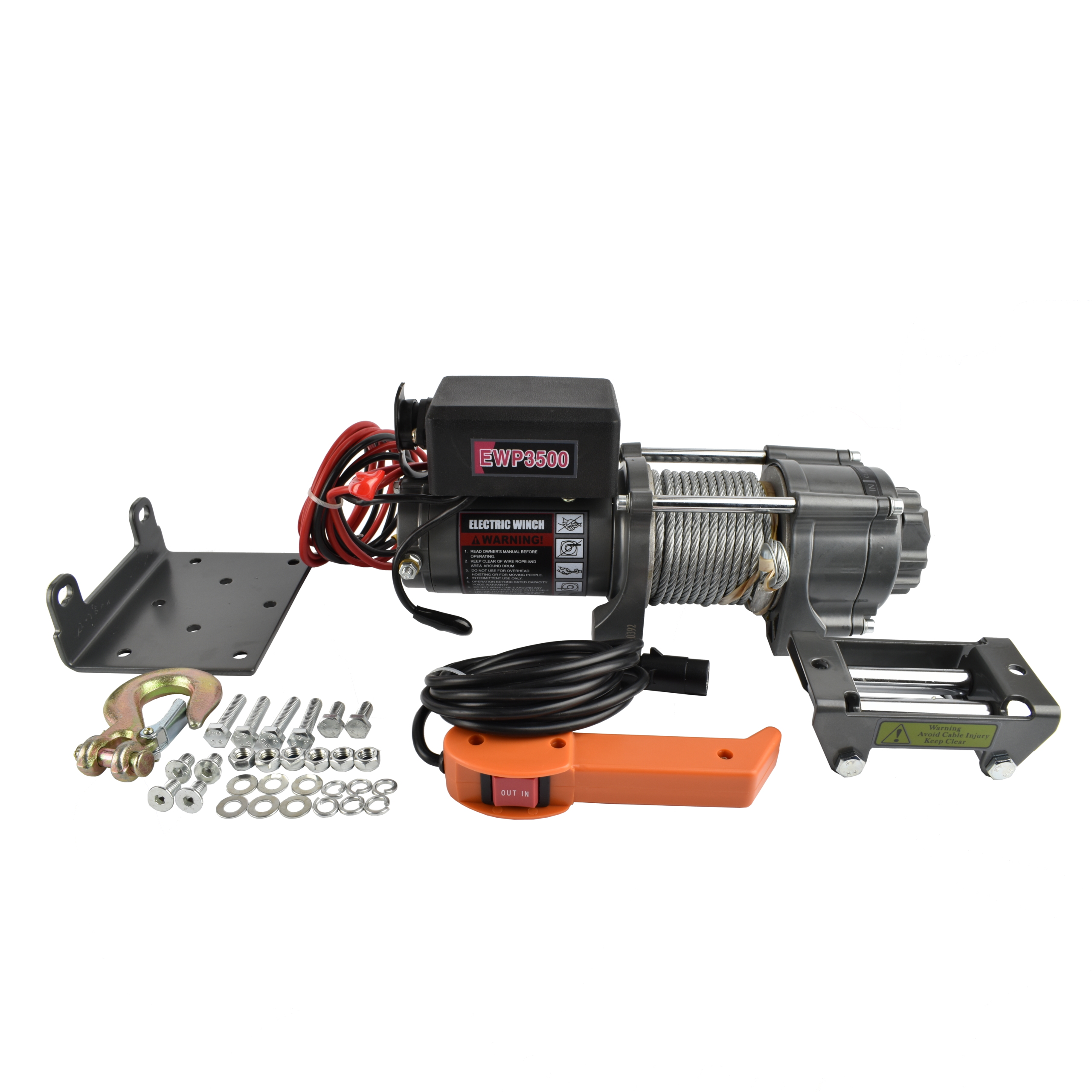 ЛЕБІДКА + ПУЛЬТ ДИСТАНЦІЙНОГО КЕРУВАННЯ ДЛЯ АВТОМОБІЛЯ QUAD ATV NEW