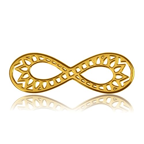 

złota Ażurowa Infinity srebro 925