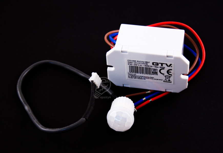 MINI CZUJNIK RUCHU PIR 360 STOPNI LED DO ZABUDOWY Typ czujnik