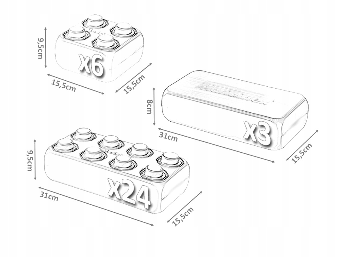 MEGA KLOCKI CEGŁY PRODUKT POLSKI - Marioinex Kod producenta 5906737901304