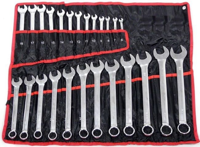 

Klucze Płaskie - Oczkowe 25 szt 6-32mm Polerowane