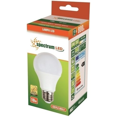 

Żarówka Led E27 10W ciepła Spectrum