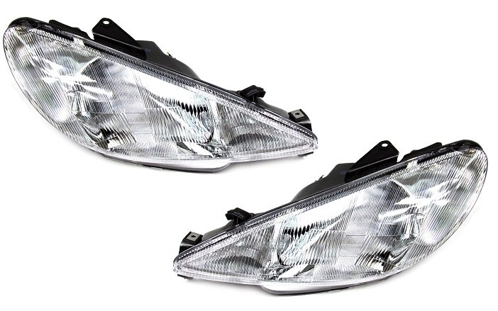 HEADLAMP SET PEUGEOT 206 H4 1998-2003