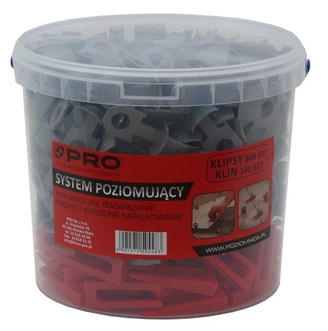 

Pro System Poziomowania Płytek Klin Klips 300+100