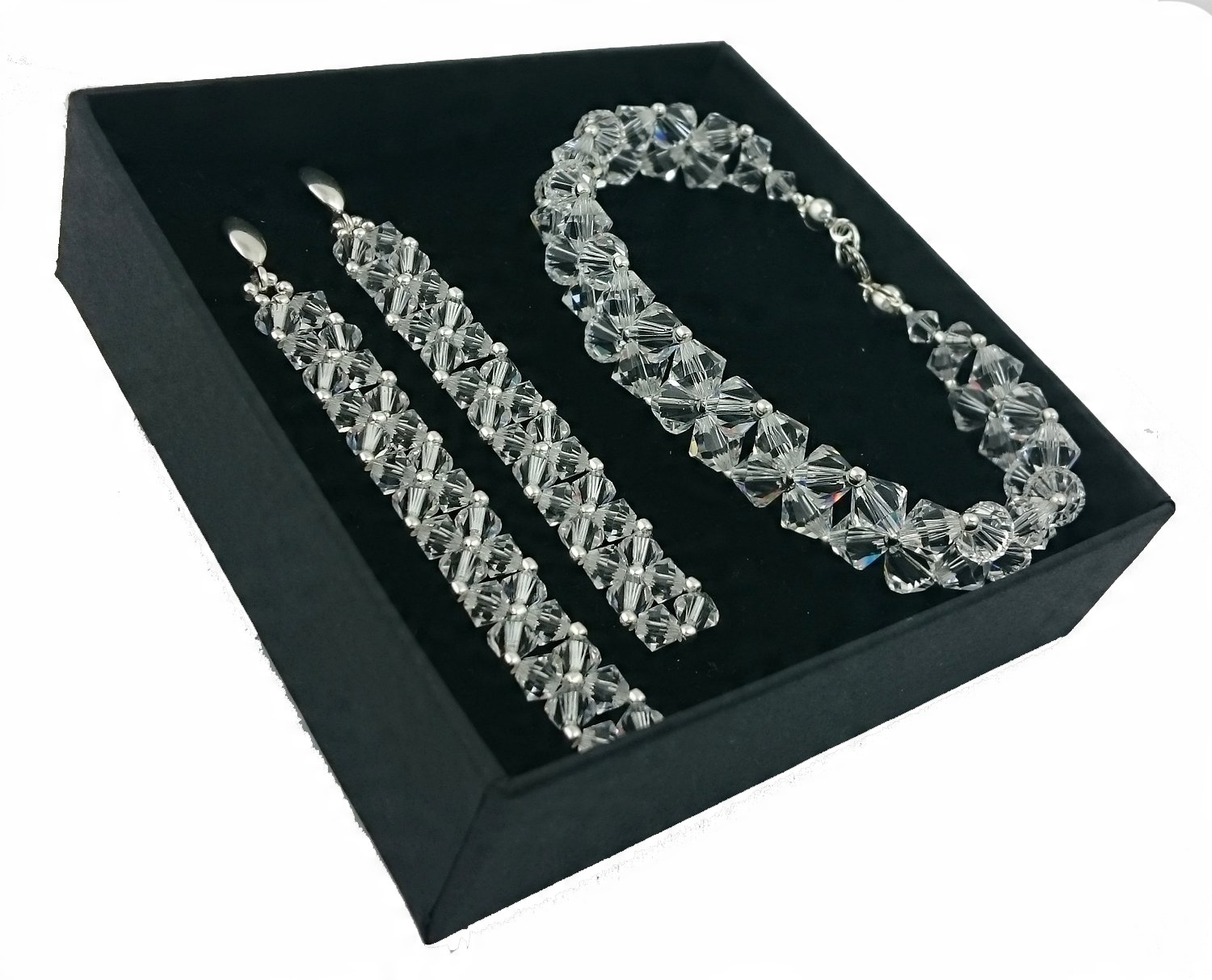

Komplet z kryształów Swarovski na imprezę 806